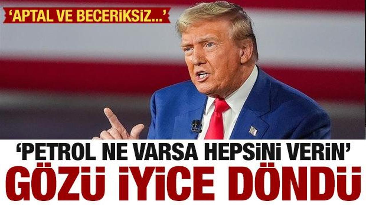 Trump'ın g&ouml;z&uuml; d&ouml;nd&uuml;: Petrol ne varsa hepsini istiyoruz!