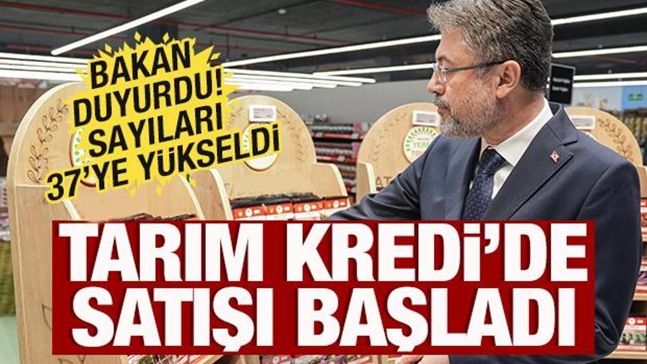 Bakan Yumaklı duyurdu: Tarım Kredi Marketlerde satışına başlandı