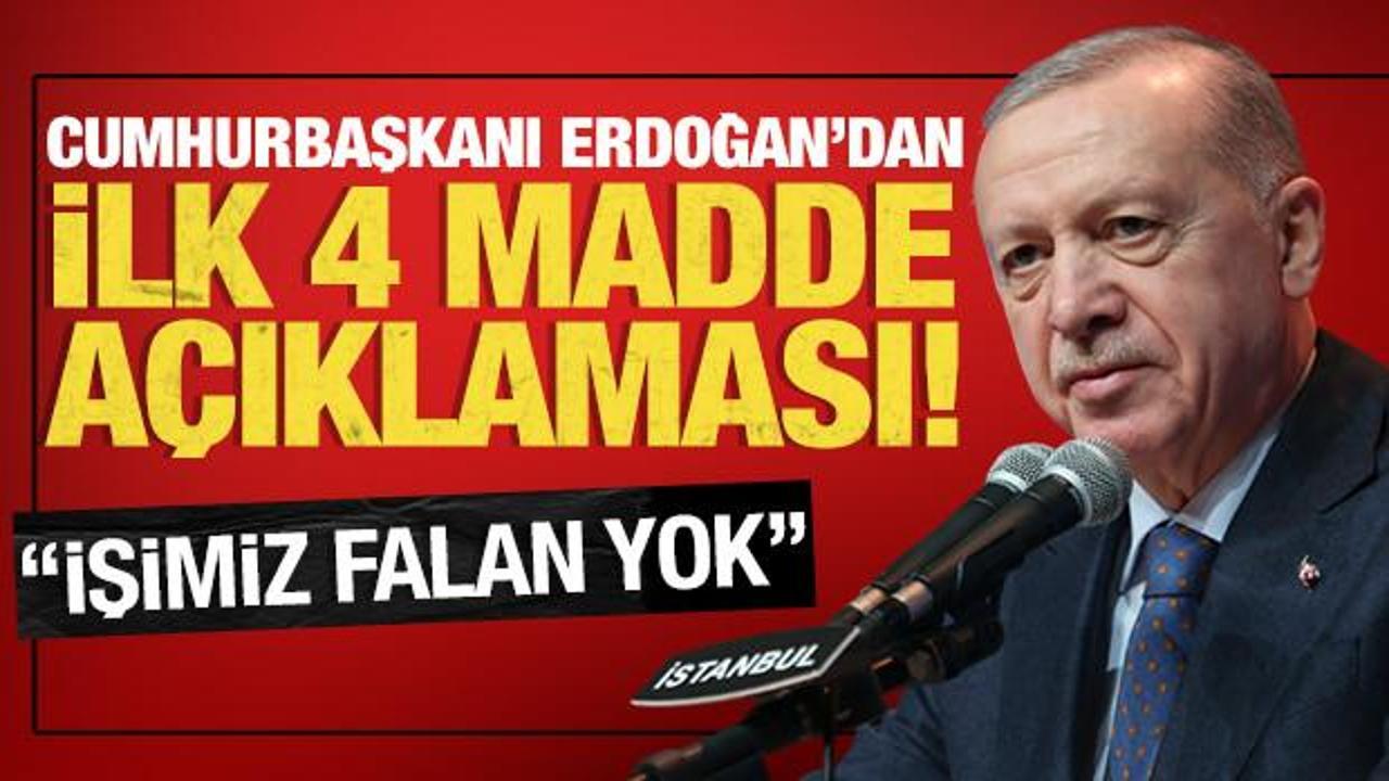 Başkan Erdoğan'dan 'Yeni Anayasa' a&ccedil;ıklaması: "İlk 4 madde ile işimiz yok"