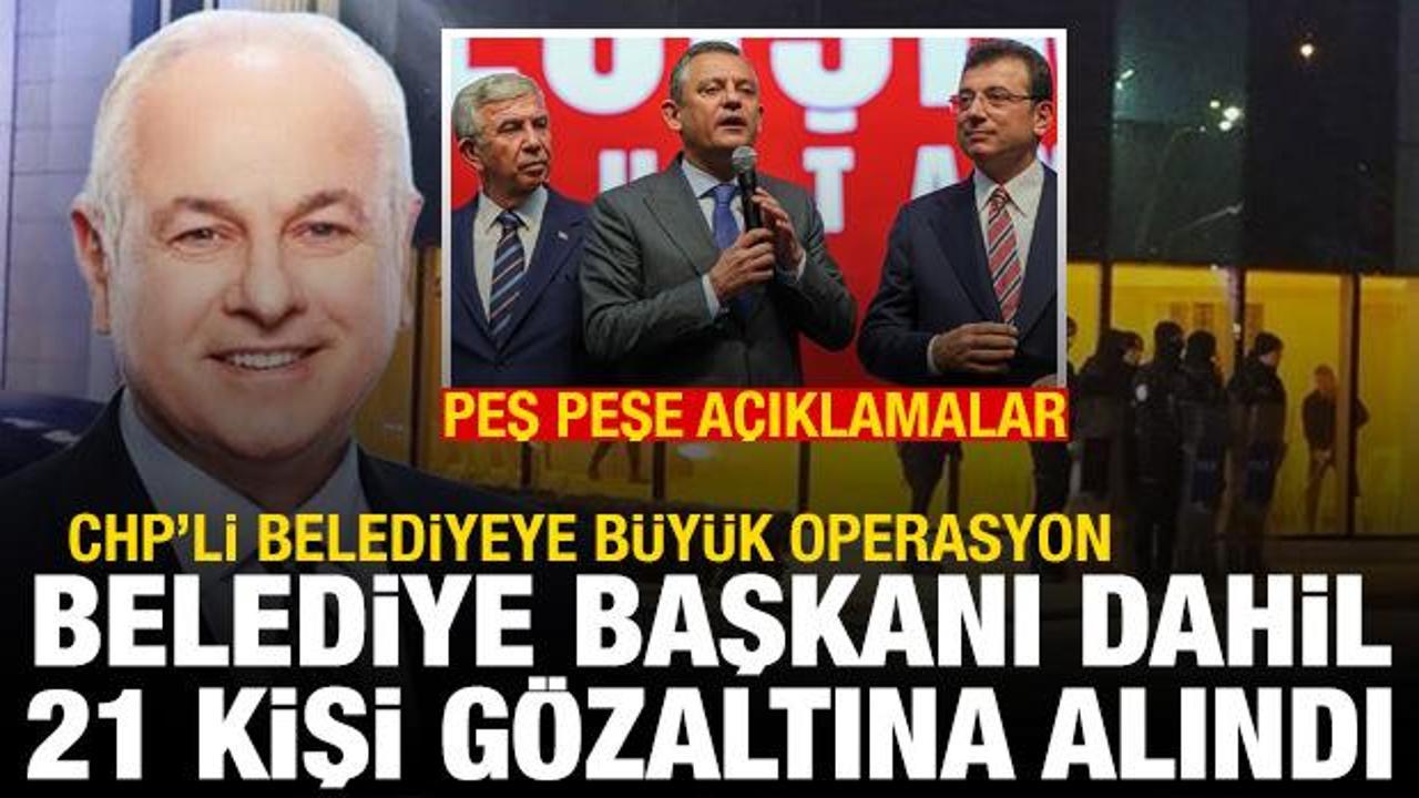 Beykoz Belediye Başkanı gözaltına alındı! Özel, İmamoğlu, Yavaş ve CHP'den açıklama