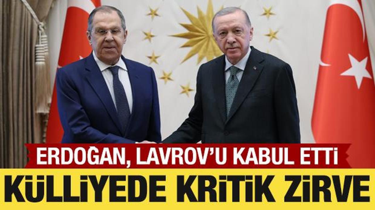 Cumhurbaşkanı Erdoğan, Lavrov ile g&ouml;r&uuml;şt&uuml;