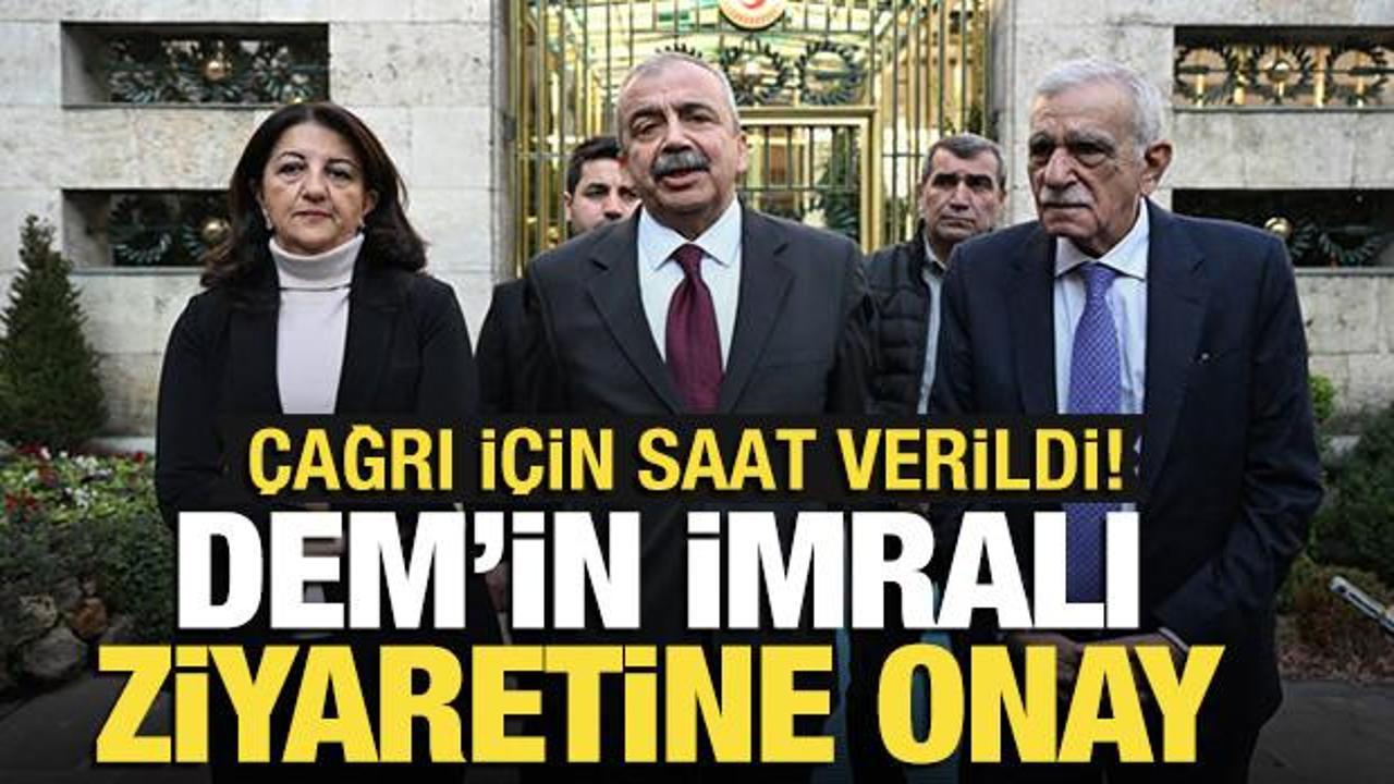 DEM Parti'nin üçüncü İmralı ziyaretine onay! 