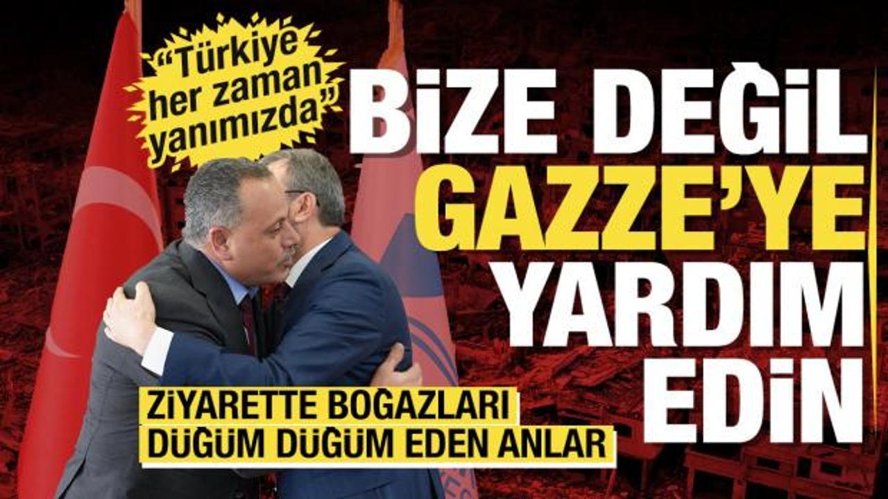 Filistinli Başkan'dan boğazları d&uuml;ğ&uuml;mleyen istek; "Bize değil Gazze'ye yardım edin"