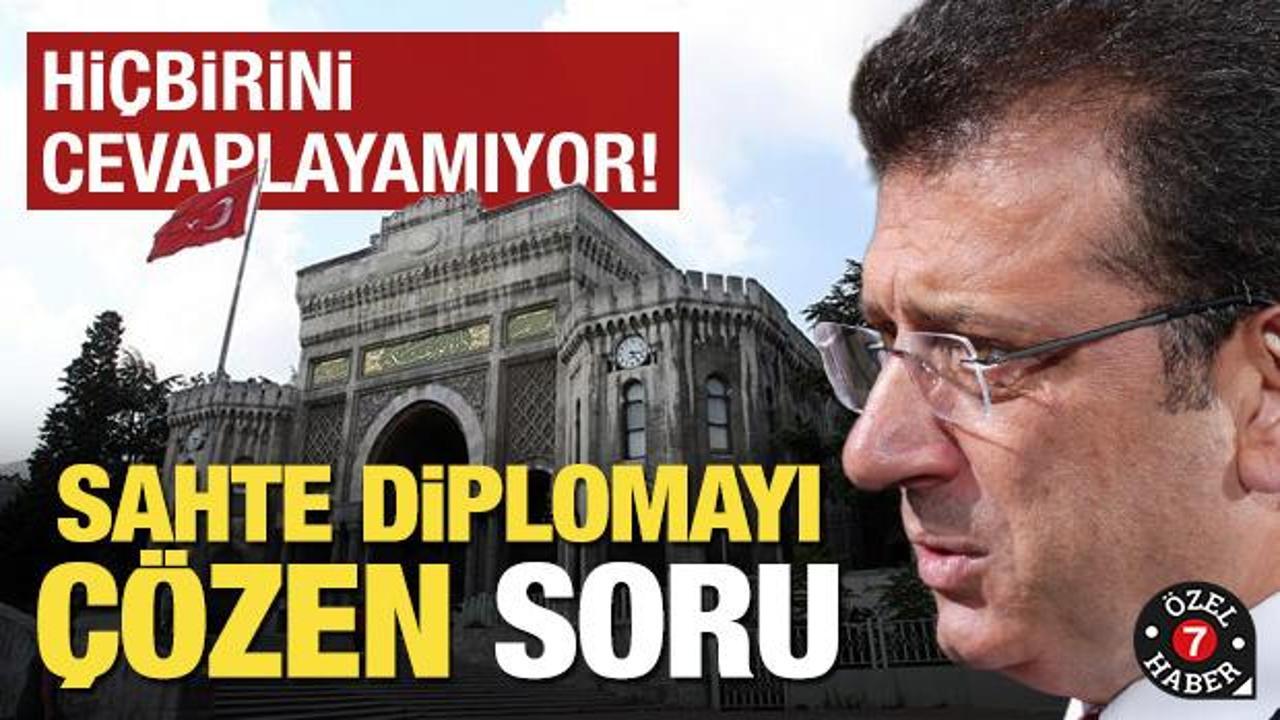 İmamoğlu'nun şaibeli diplomasında cevap verilemeyen sorular