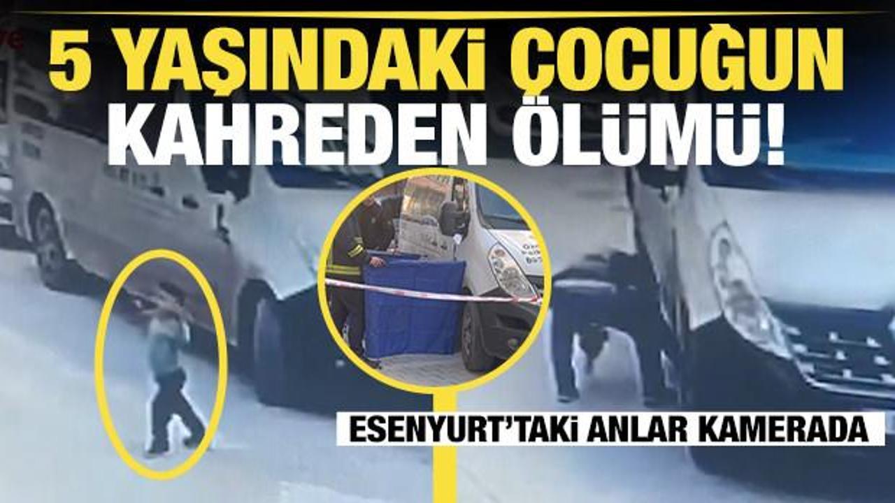 Minib&uuml;s&uuml;n &uuml;st&uuml;nden ge&ccedil;tiği 5 yaşındaki &ccedil;ocuk hayatını kaybetti: o anlar kamerada