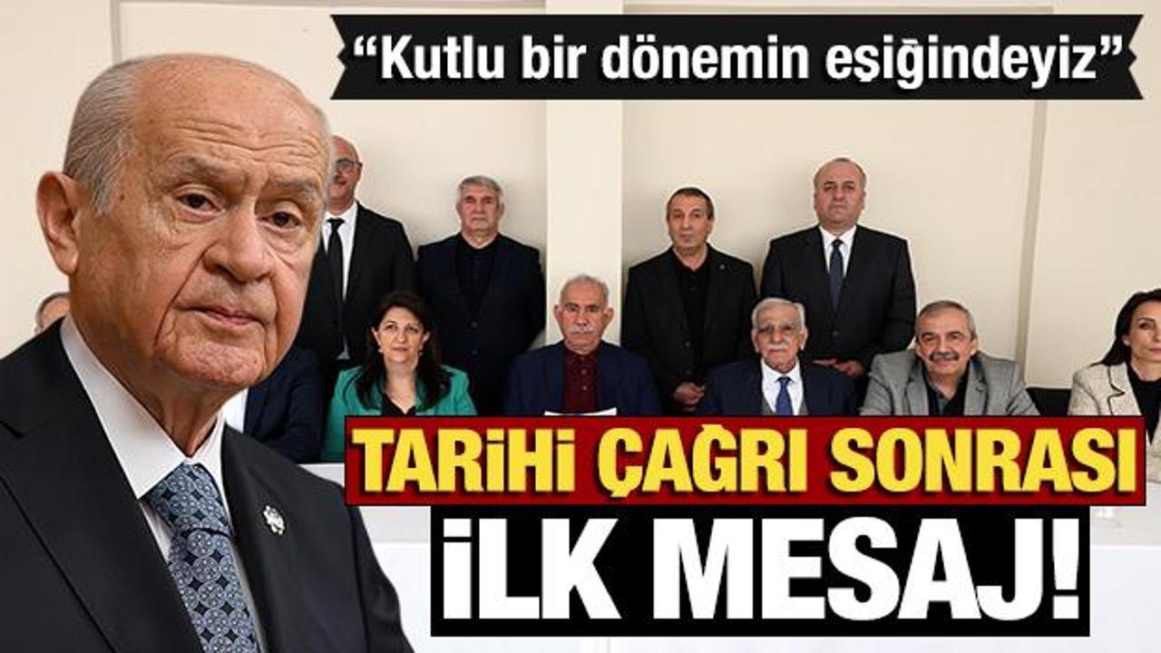Öcalan’ın çağrısının ardından Bahçeli’den ilk açıklama: “Kutlu bir dönemin eşiğindeyiz”