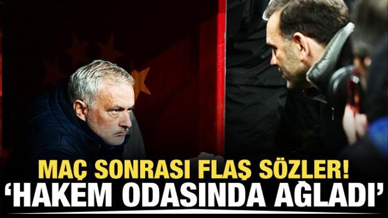 Okan Buruk'tan yabancı hakem ve Mourinho'ya &ccedil;ok sert s&ouml;zler!