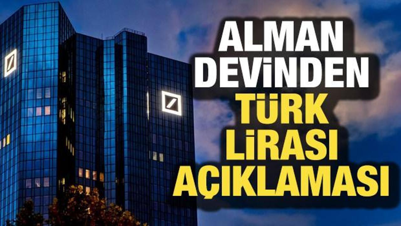 Almanya devinden T&uuml;rkiye analizi! Dikkat &ccedil;eken TL vurgusu