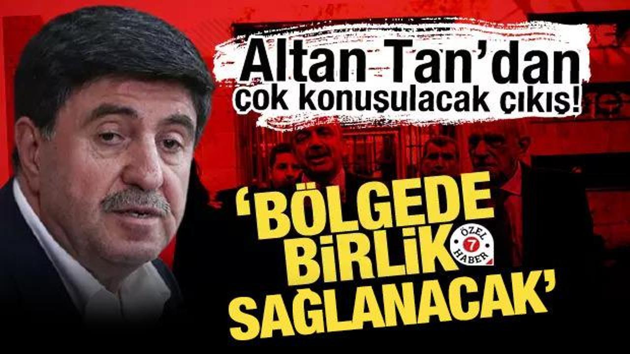 Altan Tan'dan 'Terörsüz Türkiye' çıkışı: Bölgede birliği sağlar
