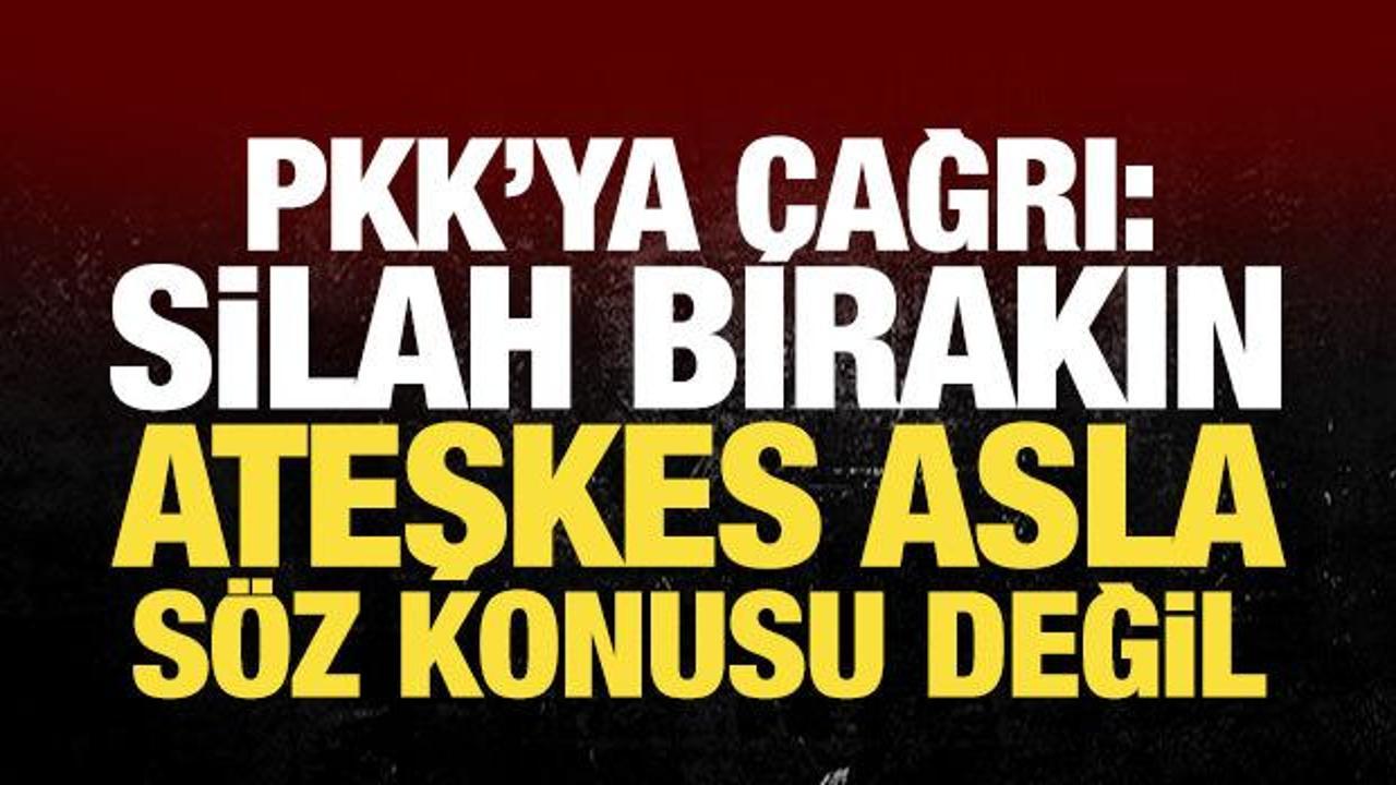 Bakan G&uuml;ler'den son dakika a&ccedil;ıklama: PKK ve uzantıları silahları teslim etmeli!