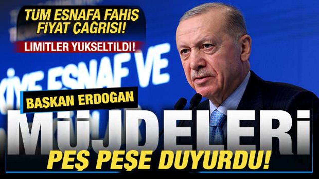 Erdoğan m&uuml;jdeleri peş peşe a&ccedil;ıkladı! Kredi limitleri y&uuml;kseltildi! Fahiş fiyat &ccedil;ağrısı