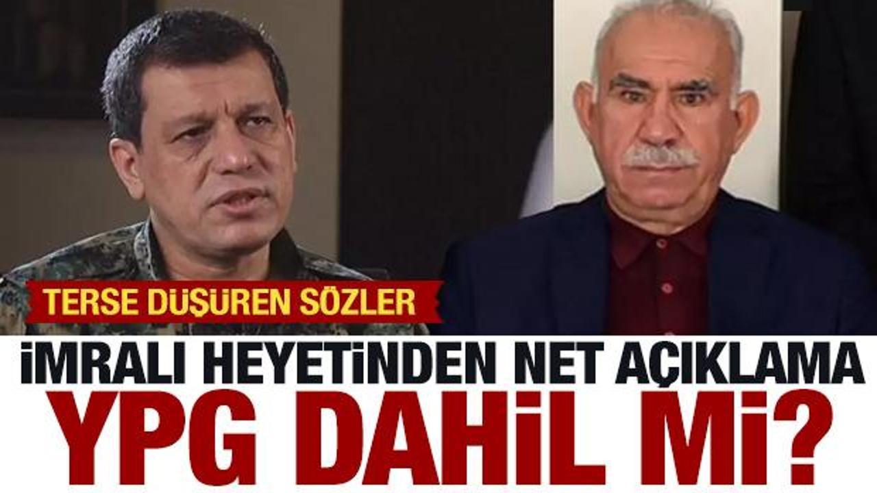 İmralı'nın çağrısı YPG'yi kapsıyor mu? Heyetten net açıklama...