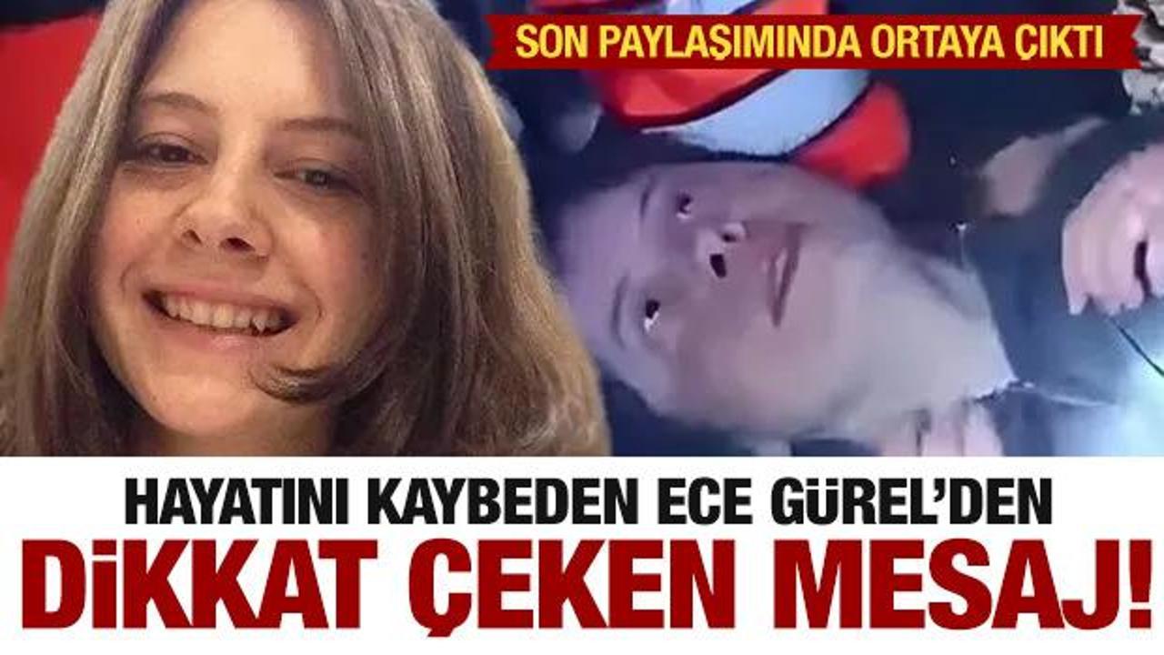 Mimar Ece G&uuml;rel'in son paylaşımında dikkat &ccedil;eken mesaj!