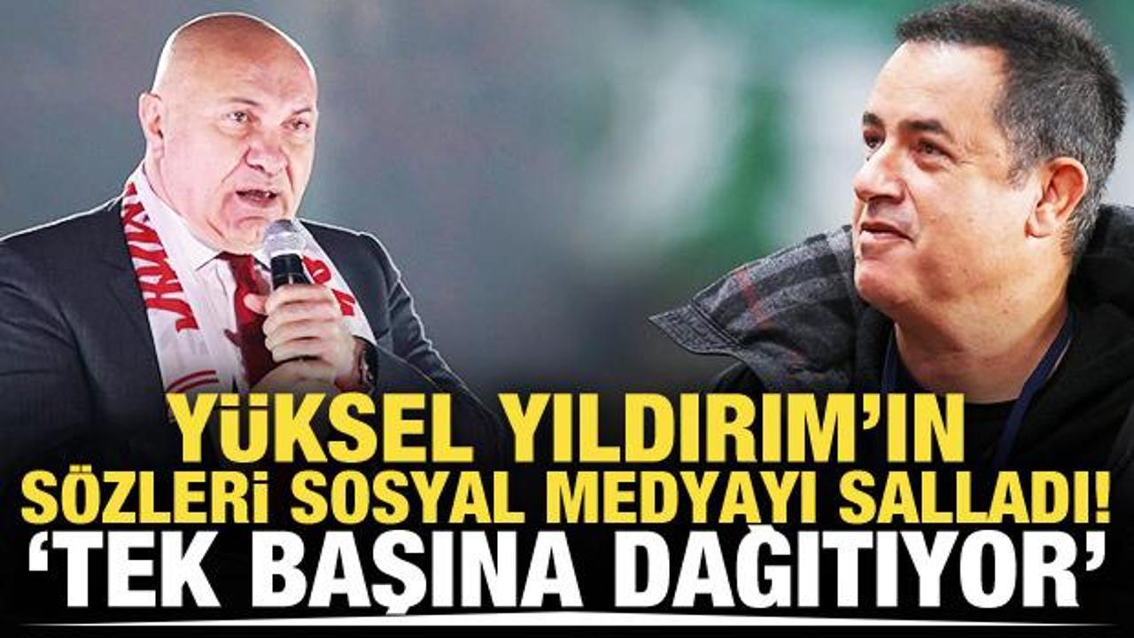Samsunspor Başkanı Y&uuml;ksel Yıldırım'dan flaş s&ouml;zler! 'Galatasaray'ı tek başına dağıtıyor'