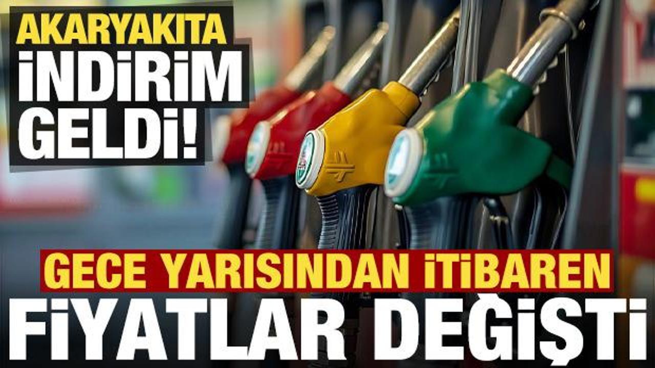 Son dakika: Akaryakıta indirim geldi! Gece yarısından itibaren fiyatlar değişti...