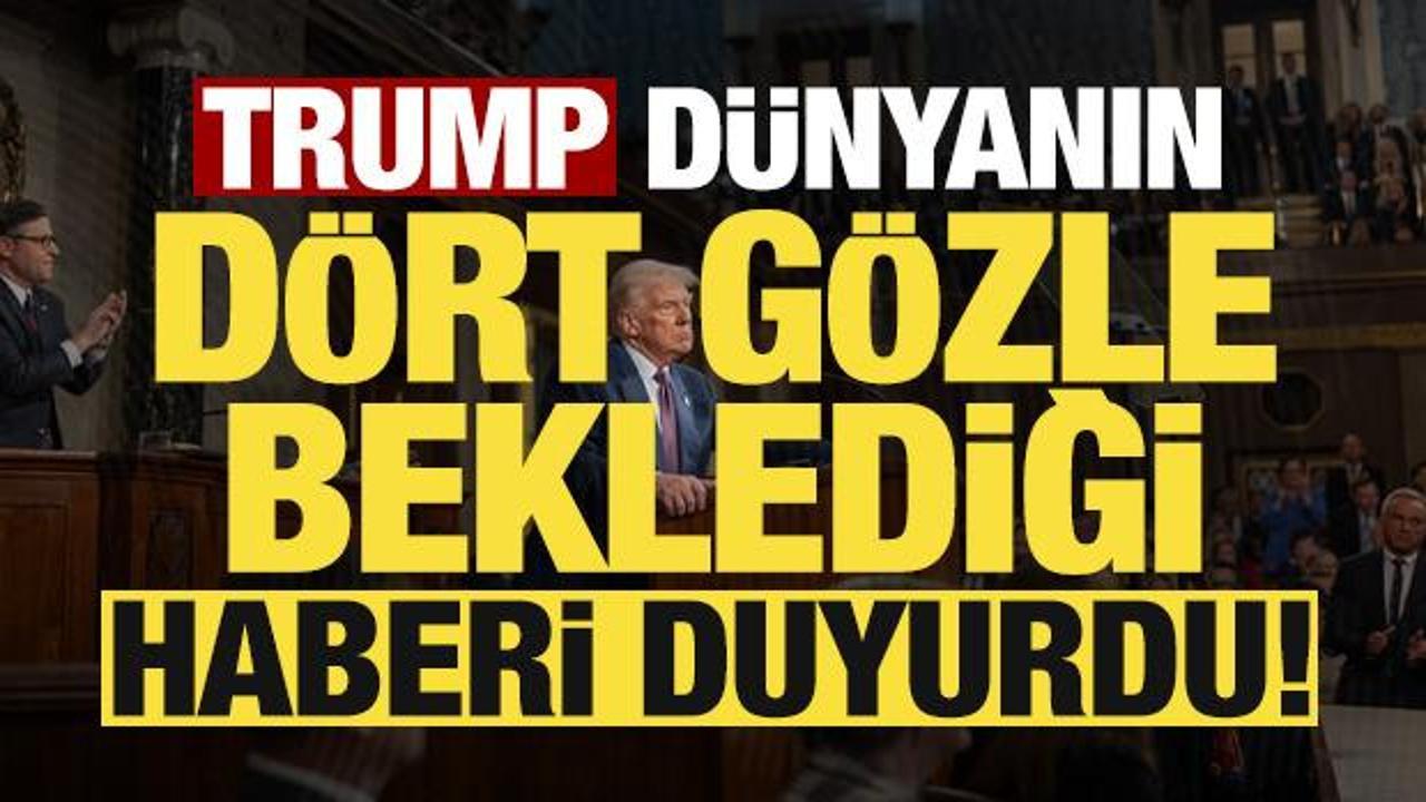 Son dakika haberi: Trump dünyanın dört gözle beklediği haberi az önce duyurdu!