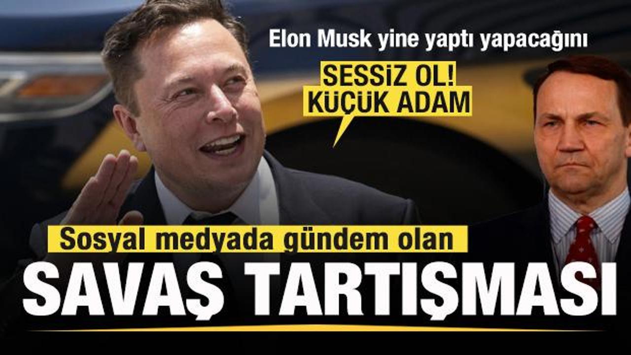 Sosyal medyada g&uuml;ndem olan savaş tartışması! Elon Musk yine yaptı yapacağını