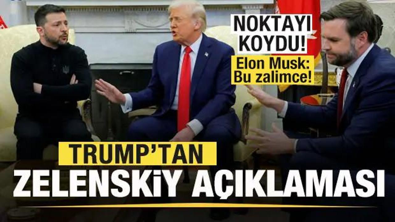 Trump ve Elon Musk'tan son dakika Zelenskiy açıklaması! Noktayı koydu: Bu zalimce...