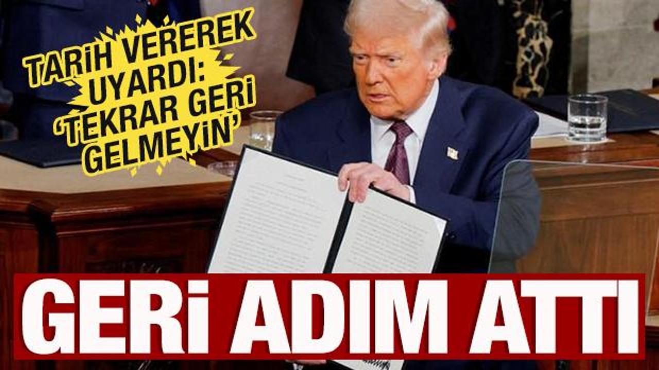 Trump'tan kısmi geri adım! Tarih vererek uyardı: 'Tekrar geri gelmeyin'