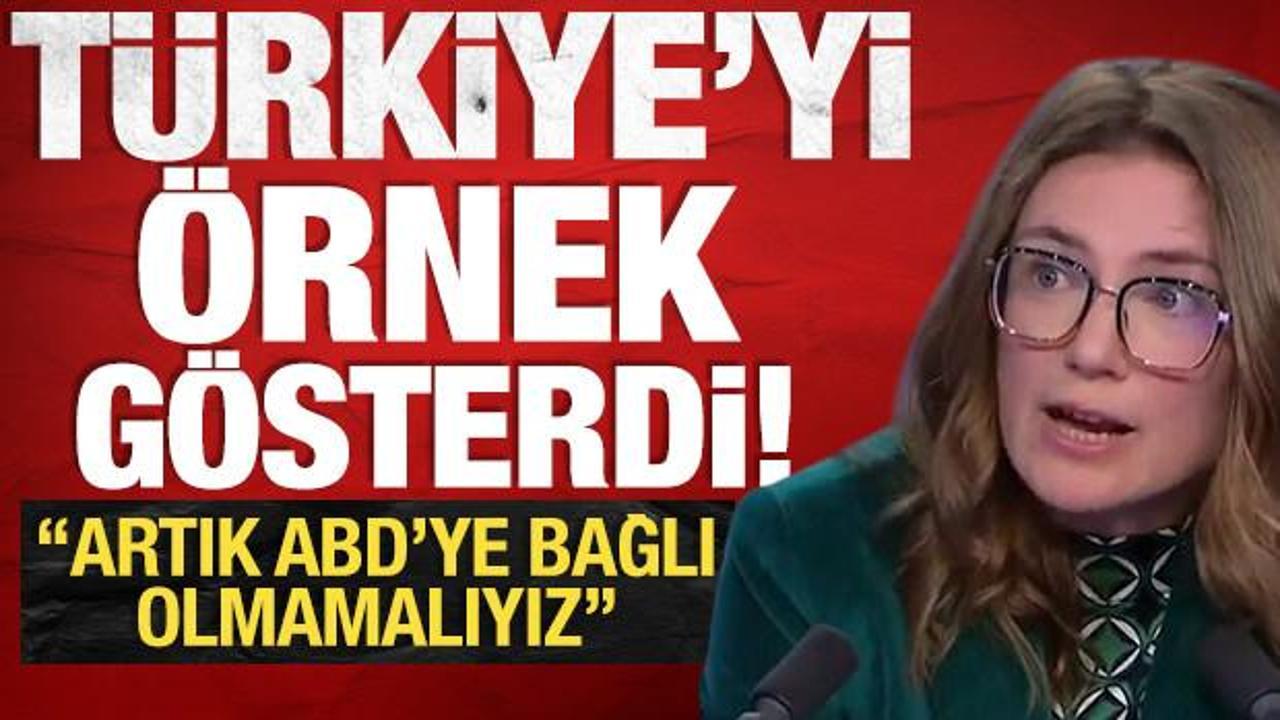T&uuml;rkiye'yi &ouml;rnek g&ouml;sterdi: 'Artık ABD'ye bağlı olmamalıyız'