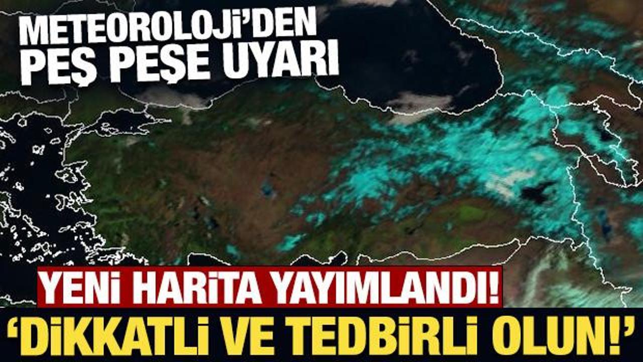 Yeni harita yayımlandı: Meteoroloji'den buzlanma, don ve &ccedil;ığ uyarısı! 