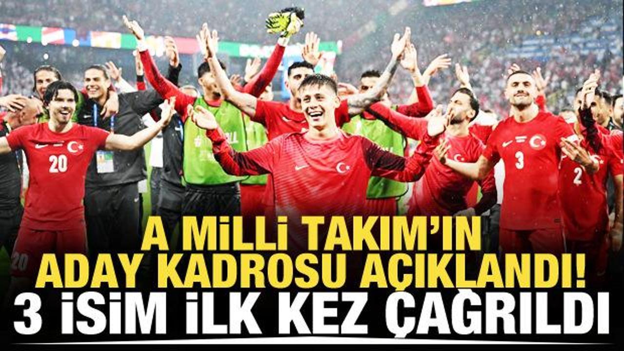 A Milli Takım'ın aday kadrosu a&ccedil;ıklandı!