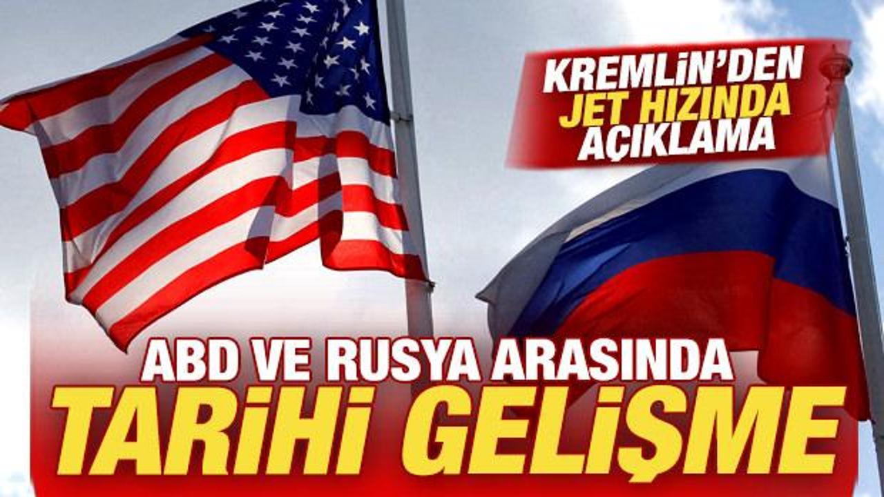 ABD ve Rusya arasında tarihi gelişme! Kremlin'den jet hızında a&ccedil;ıklama: Yeni bir yol...