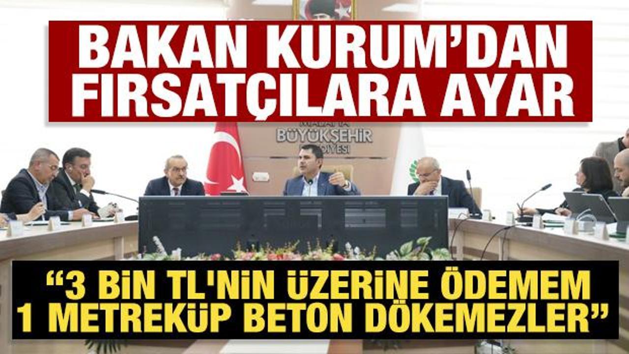 Bakan Kurum'dan deprem fırsat&ccedil;ılarına tepki