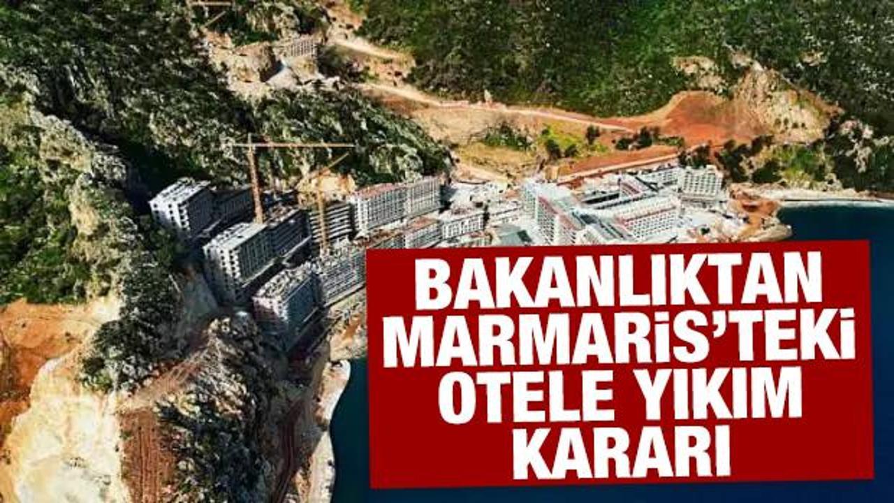 Bakanlıktan Marmaris'teki otel hakkında talimat