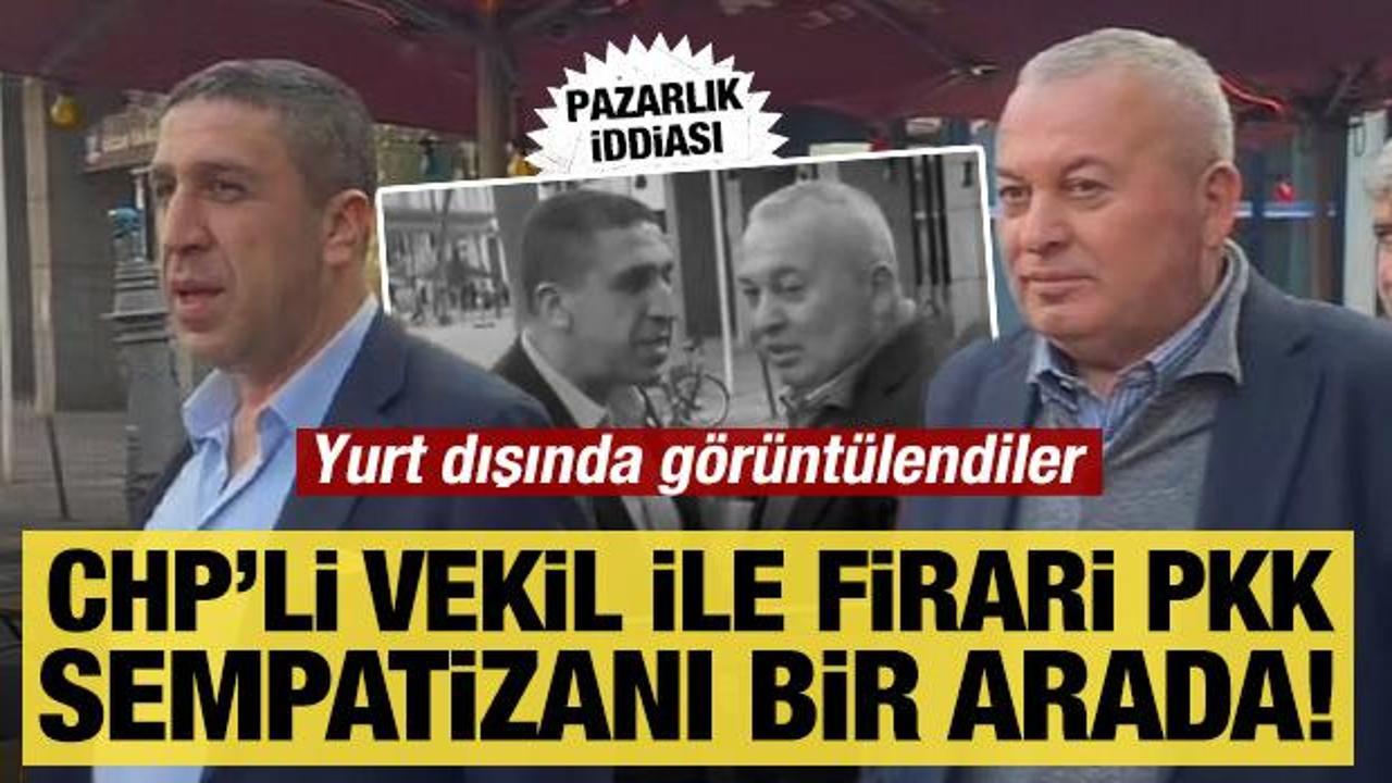 CHP'li Enginyurt firari PKK'lının ayağına gitmiş! Almanya'da görüntülendiler