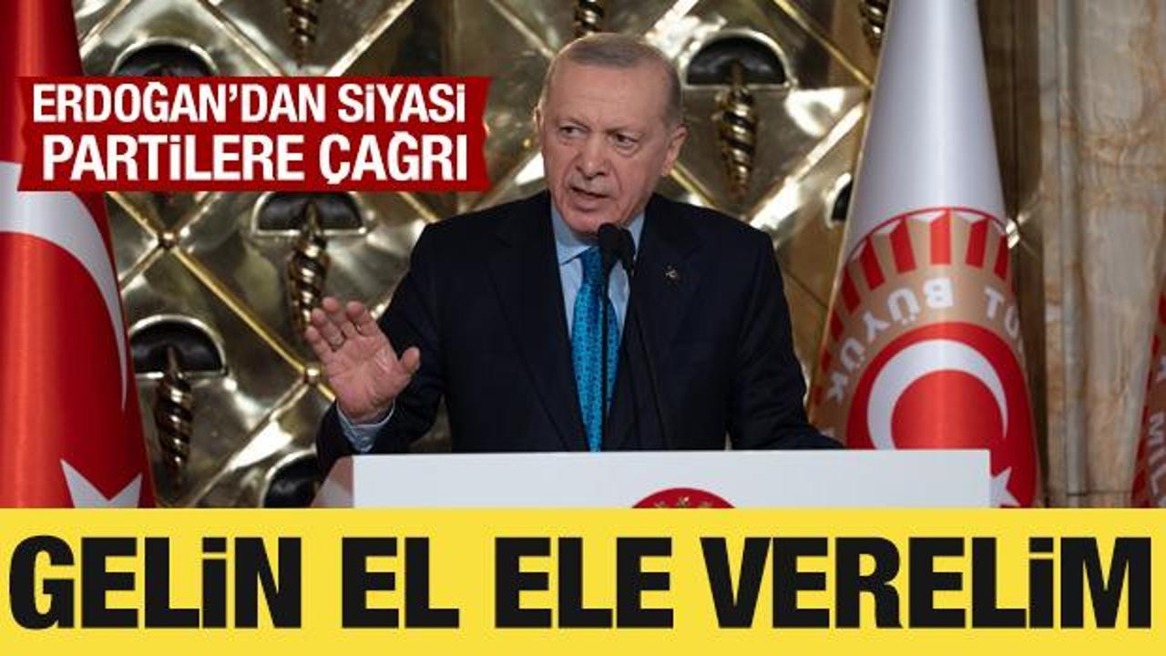 Cumhurbaşkanı Erdoğan'dan &ccedil;ağrı: Gelin el ele verelim!