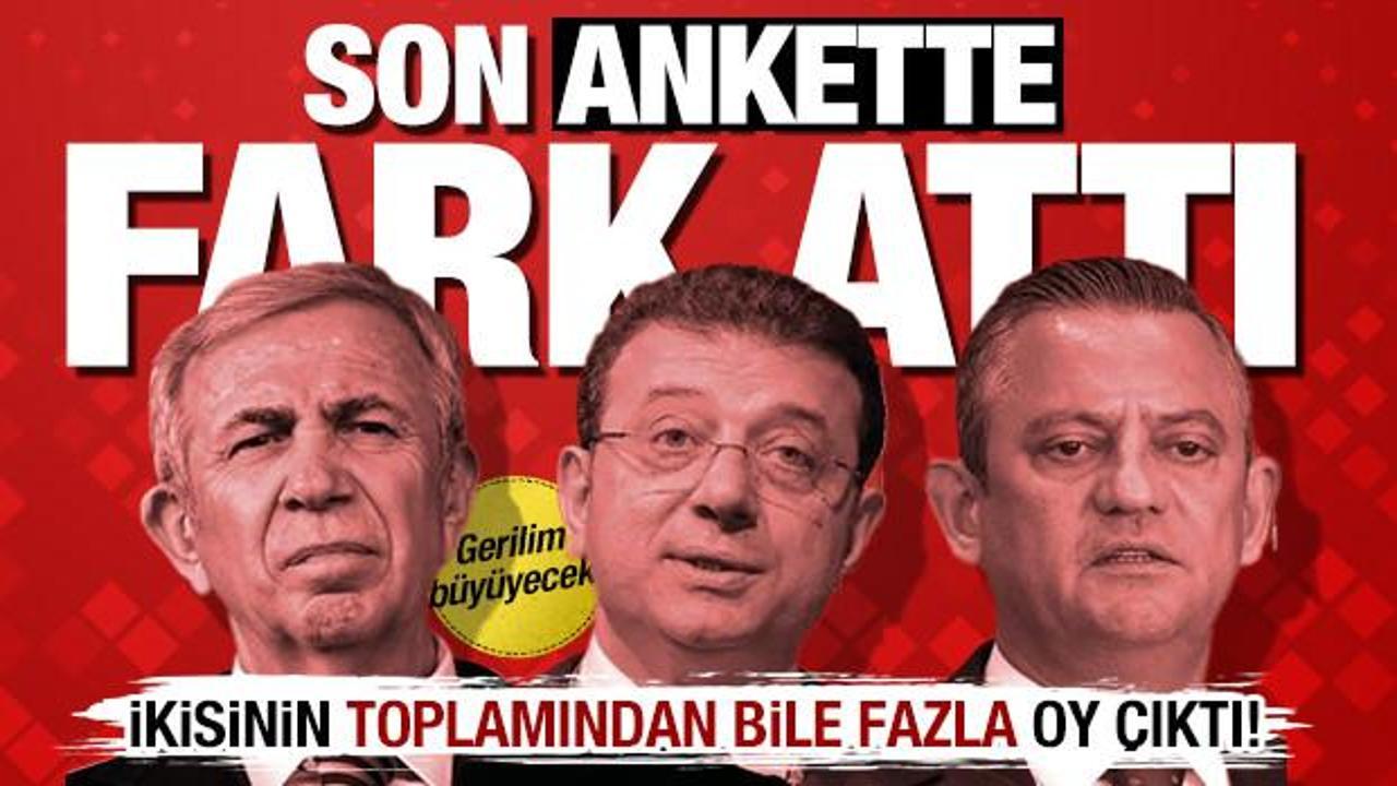İmamoğlu rakibine yine kaybetti! CHP anketinde Mansur Yavaş fark attı
