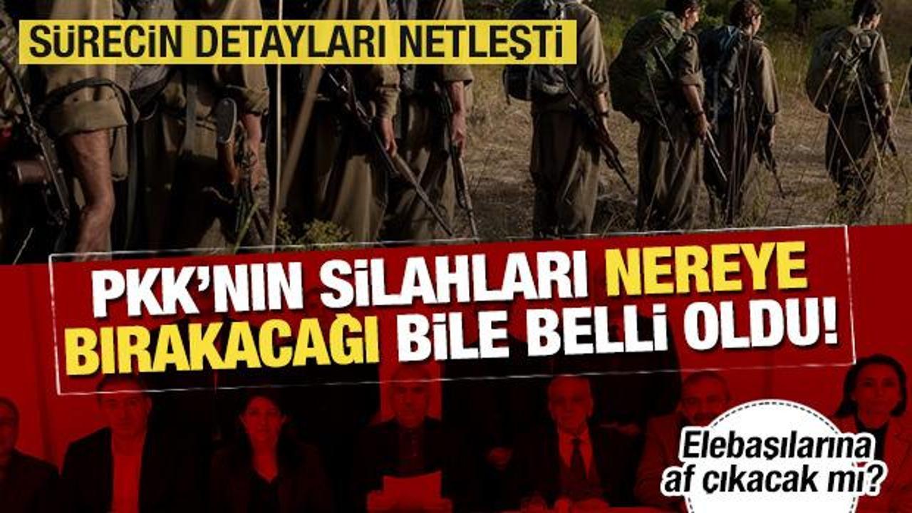 PKK&rsquo;nın silahları nereye bırakacağı dahi belirlendi! S&uuml;recin detayları netleşti