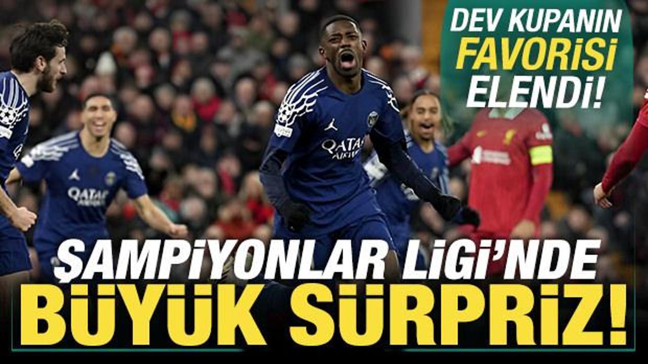 Şampiyonlar Ligi'nde b&uuml;y&uuml;k s&uuml;rpriz! Dev kupanın favorisi elendi