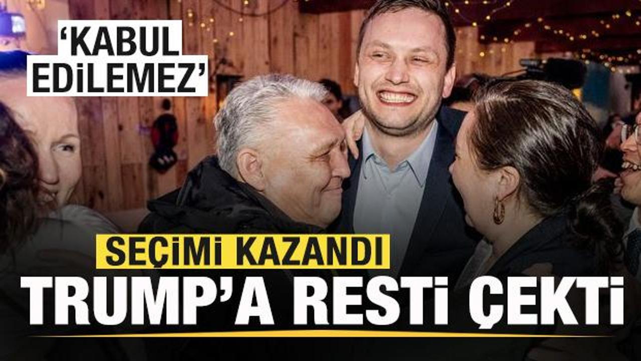 Se&ccedil;imi kazandı, Trump'a rest &ccedil;ekti: Kabul edilemez