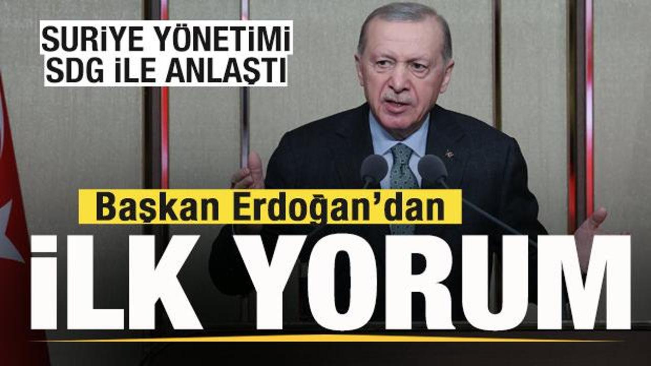 Suriye hükümeti SDG ile anlaştı! Başkan Erdoğan'dan son dakika açıklaması