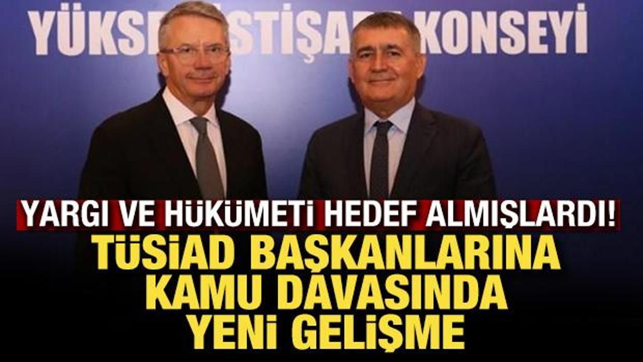TÜSİAD Başkanları Turan ve Aras'ın hakim karşısına çıkacağı tarih belli oldu