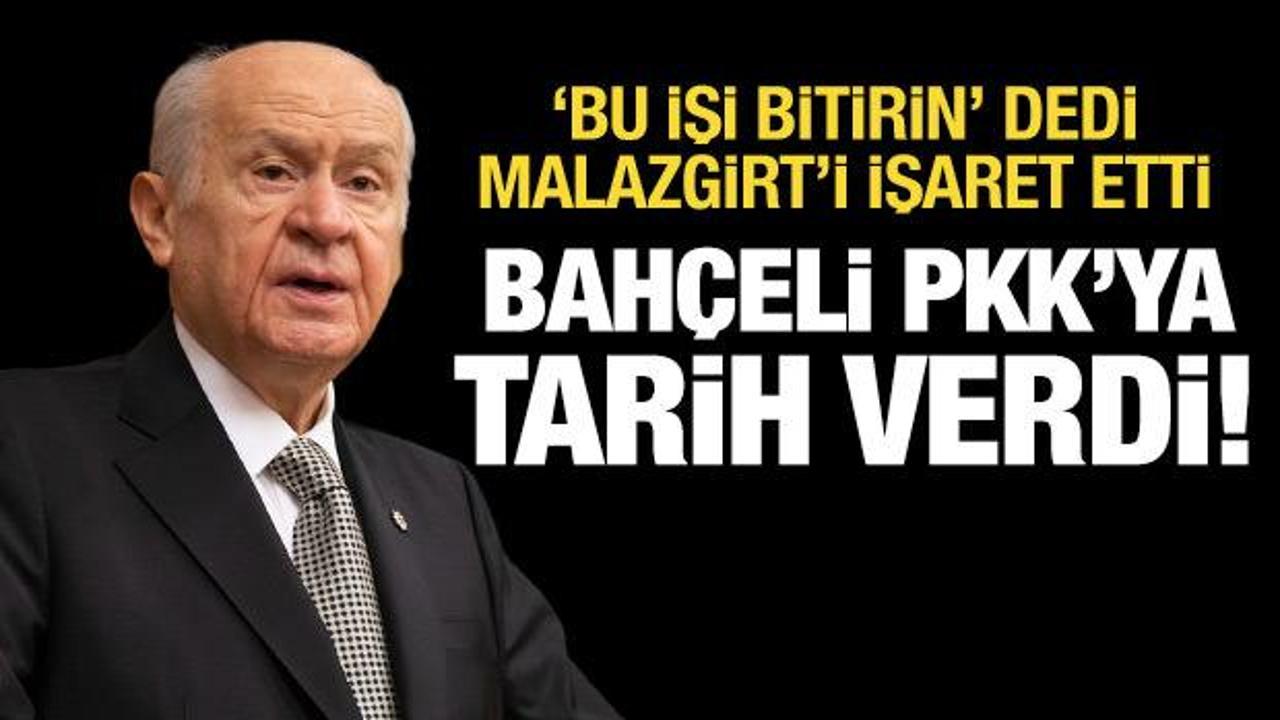 Bah&ccedil;eli PKK'ya tarih verdi ve uyardı: Bu işi bitirin!