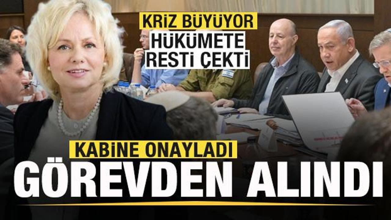 İsrail'de son dakika gelişmesi! Kabine onayladı Oy birliğiyle g&ouml;revden alındı