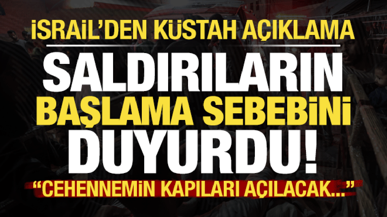 İsrail'den küstah açıklama! Savunma Bakanı Katz, saldırıların başlama sebebi olarak...