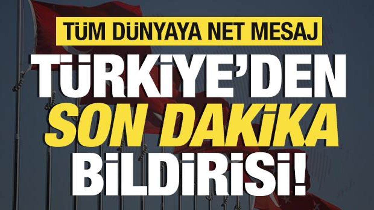 Kritik MGK toplantısı sonrası T&uuml;rkiye'den son dakika bildirisi! T&uuml;m d&uuml;nyaya net mesaj
