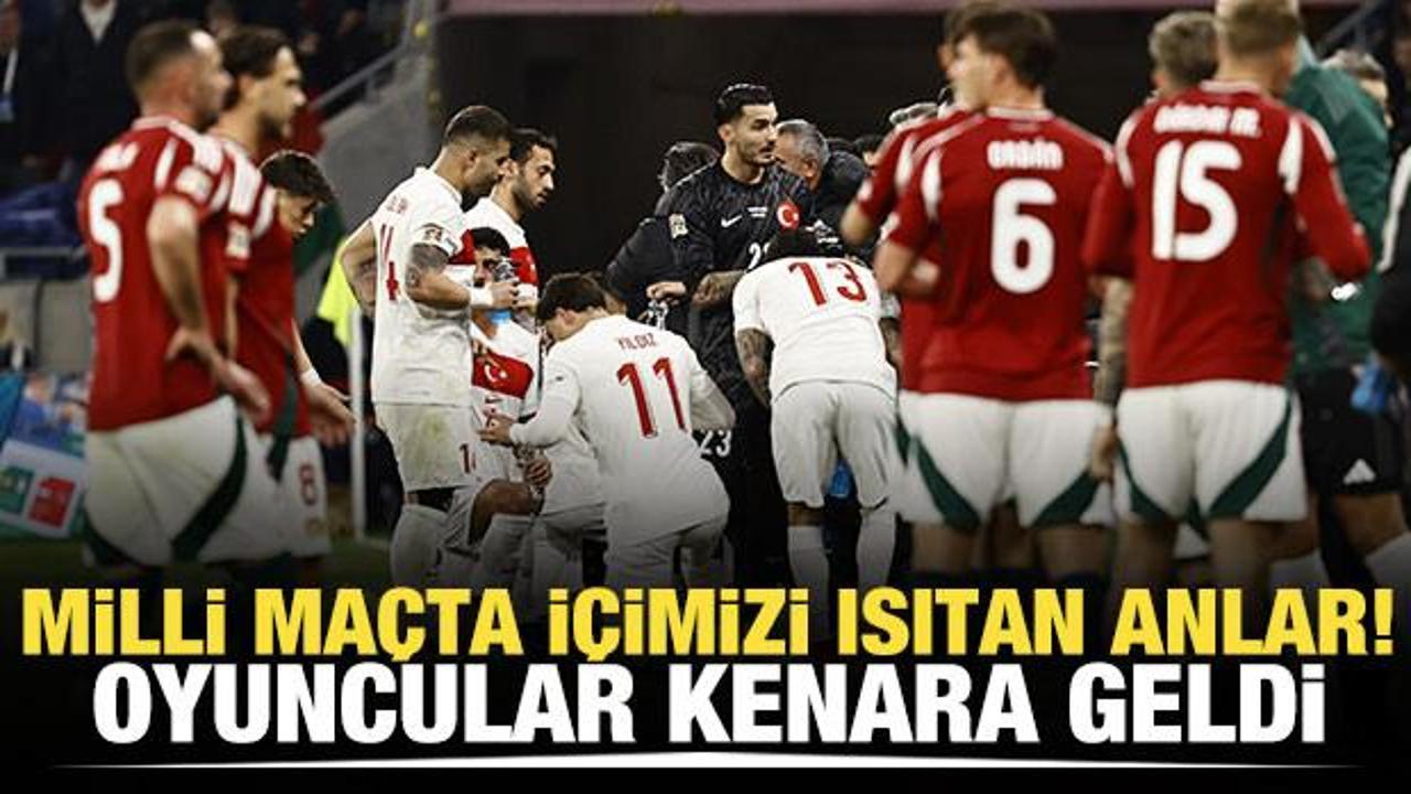 Macaristan - T&uuml;rkiye ma&ccedil;ında iftar molası! İ&ccedil;imizi ısıtan anlar