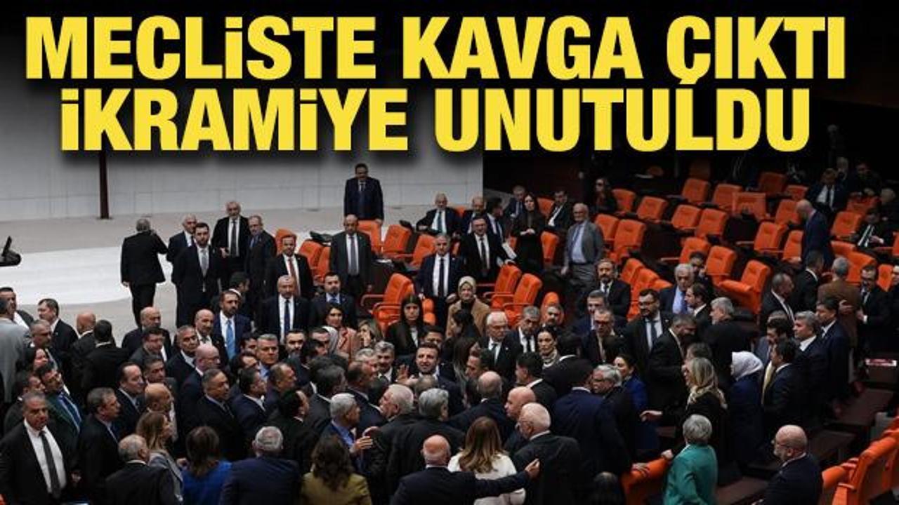 Meclis'te kavga &ccedil;ıktı emekli ikramiyesi unutuldu