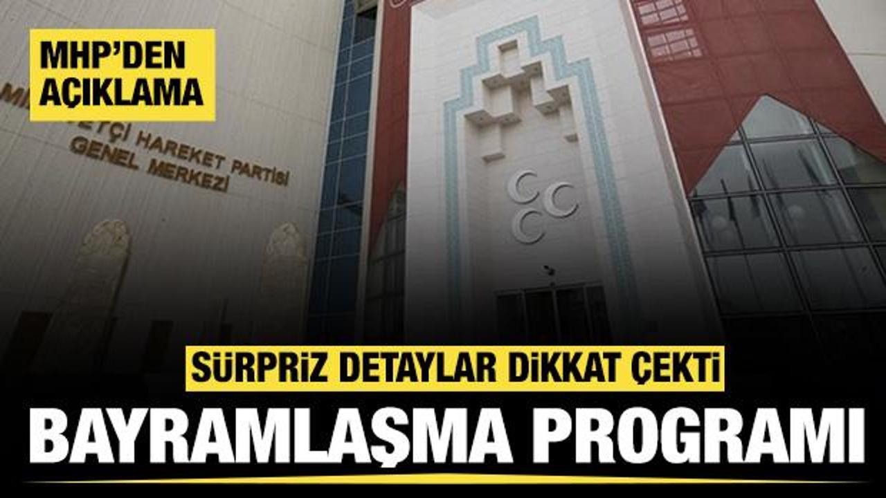 MHP'nin bayramlaşma programı belli oldu: Sürpriz detaylar dikkat çekti!