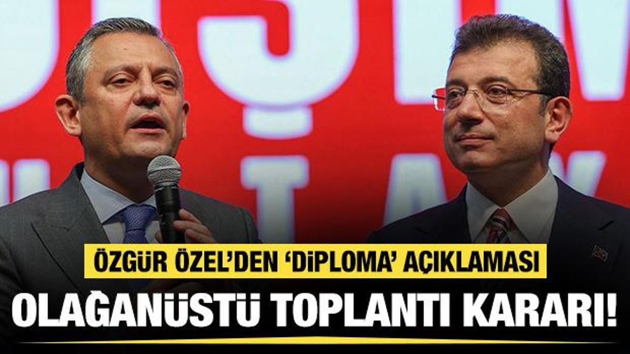 &Ouml;zg&uuml;r &Ouml;zel'den ilk a&ccedil;ıklama geldi! CHP'de olağan&uuml;st&uuml; toplantı kararı