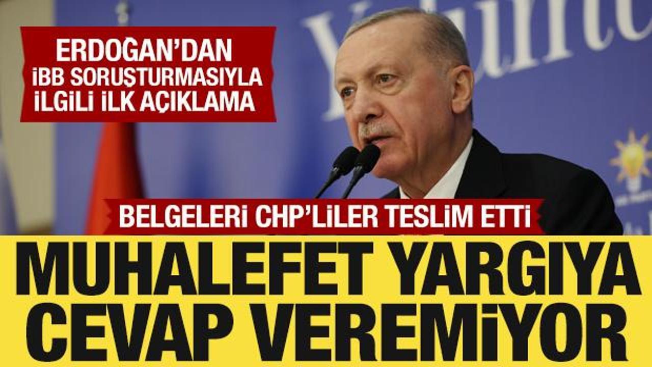 Son Dakika: Cumhurbaşkanı Erdoğan'dan İBB soruşturmasıyla ilgili açıklama