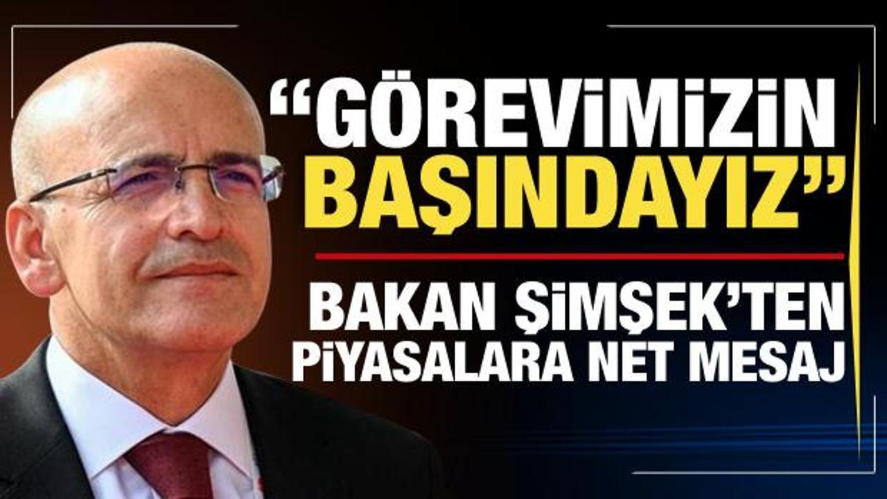 Bakan Şimşek: Piyasalar i&ccedil;in gereken adımları atmaya devam edeceğiz