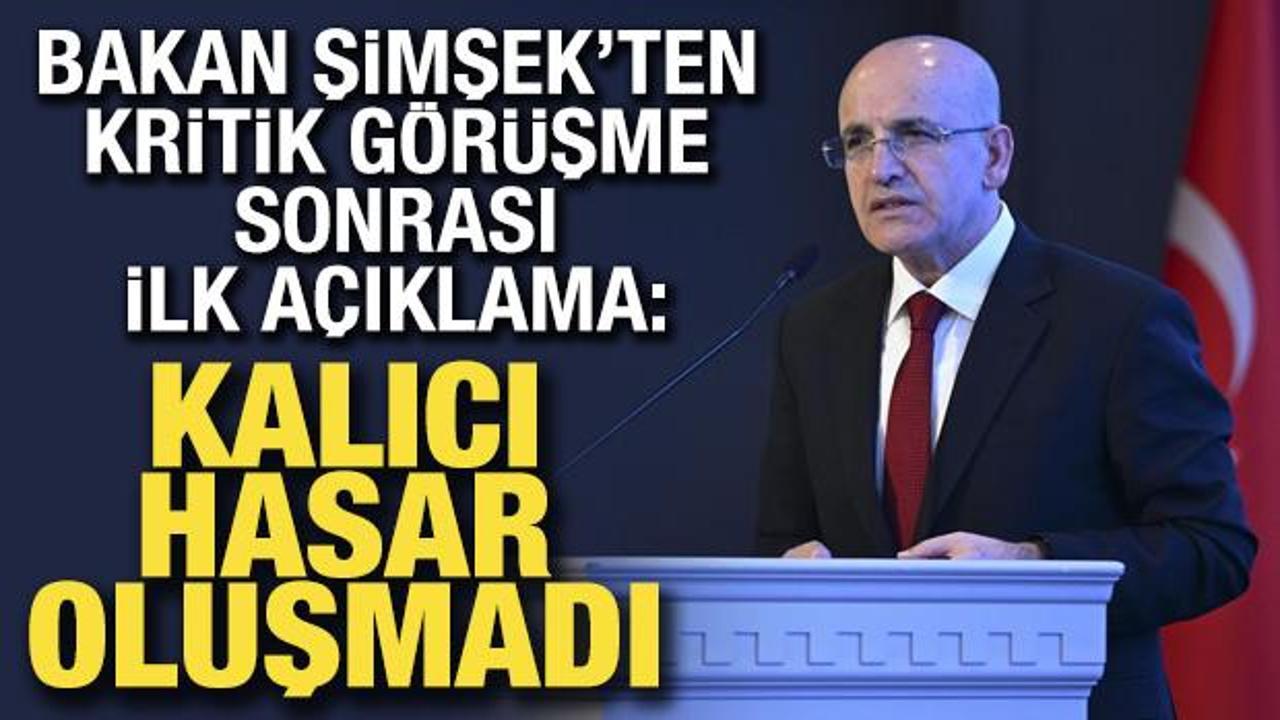 Bakan Şimşek: Yaşanan gelişmeler enflasyonda kalıcı hasara neden olmayacak