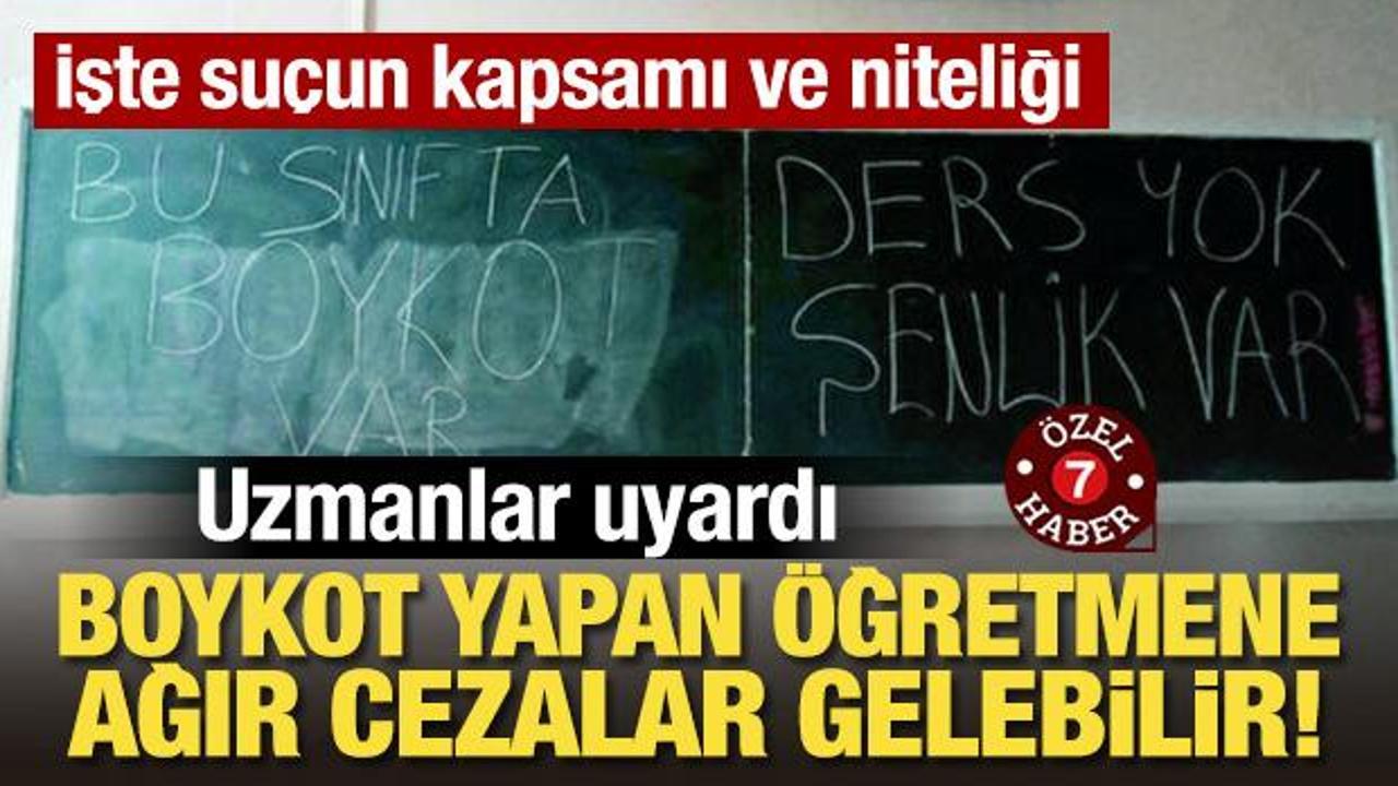 Bakan Tekin'e tam destek! Uzmanlar uyardı: Boykot yapan öğretmene ağır cezalar gelebilir!