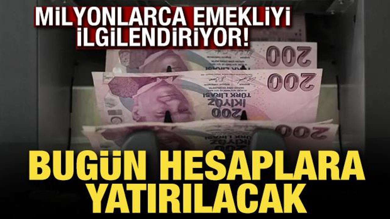 Emeklilerin bayram ikramiyeleri &ouml;denmeye devam ediyor